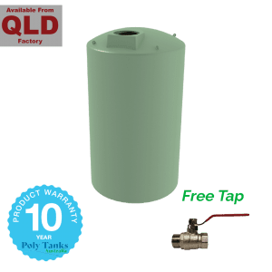2,000ltr Round Poly Tanks with Free Tap