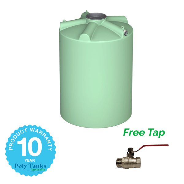 3,000ltr Round Poly Tank with Free Tap